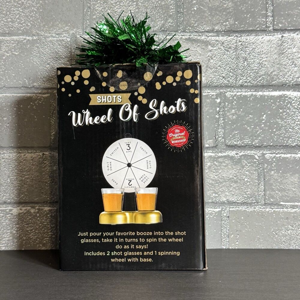 The Original Fun Workshop Wheel of Shots Drinking Game New Open Box Party Game